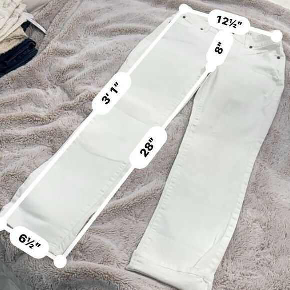 Talbots Heritage Straight White Jeans size 4P - Picture 4 of 12